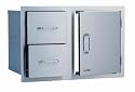 Bull Outdoor Products 25876 Stainless Steel Door Drawer Combo