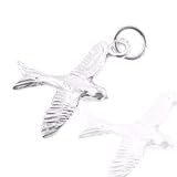925 Sterling Silver Jewelry, Silver Wingspan Bird Charm, Adjustable Fit, Plus Free Special Gift Pouch