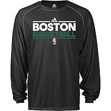 Adidas Boston Celtics Heathered Climalite Long Sleeve T-Shirt Extra Large