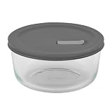 Pyrex No Leak Lids 7 Cup Round Baking Dish with Plastic Lid by Pyrex