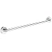 Bobrick 530x24 304 Stainless Steel Extra Heavy Duty Towel Bar with Concealed Mounting and Snap Flange, Satin Finish, 1" Diameter x 24" Length