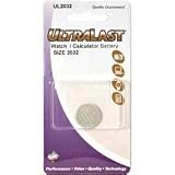 Ultralast Lithium Button Cell Watch/Calculator 3V Battery Retail Pack - DL2032 Equivalent UL2032