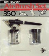 Badger Air-Brush Co 350-1M Single Action Medium Head Airbrush