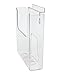 Source One Slotwall/Slatwall Clear Brochure Holder (1 Pack, 6 Inch)