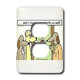 Londons Times Funny Dogs Cartoons - Dog Realtors - Light Switch Covers - 2 plug outlet cover