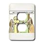 Rich Diesslins Funny Dogs Cartoons - Dog Realtors - Light Switch Covers - 2 plug outlet cover