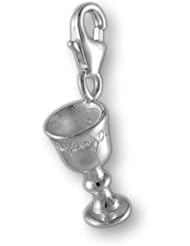 MELINA Charms clip on pendant chalice cup sterling silver 925