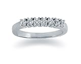 0.35 Seven Stone Band in 14k White Gold