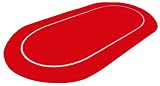 Sure Stick Rubber Foam Poker Table Top Layout - Red