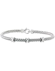 Effy Jewlery Balissima Sterling Silver Diamond Bracelet, .17 TCW