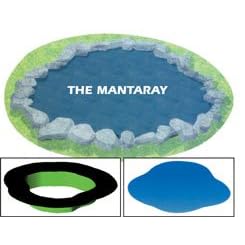 Preformed Flexible 30-mil PVC Ornamental Pond Liner - Mantary - 311 Gallons