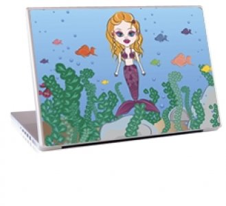 Dell D610 Laptop - Windows 7 - Cartoon Mermaid 1 Design