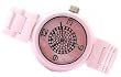 Oniss #ON7703-LC Women's Girasol Crystal Accented MOP Dial Pink Ceramic Watch