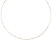 14k Rose Gold Round 1mm Omega Necklace, 18