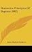 Distinctive Principles of Baptists (1882) Distinctive Principles of Baptists (1882)