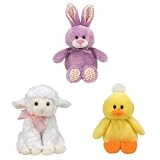 TY Basket Beanie Babies - Easter 2011 Complete set of 3 (Bloom, Fleecia & Puddles)