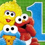 Sesame Street 1st Birthday Lunch Napkins