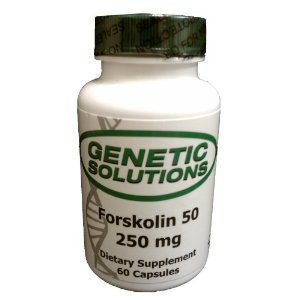Genetic Solutions - Forskolin 50, 60 Capsules, 250mg, Weight Loss Supplement (As Featured on Dr. Oz - Standardized to 20% Yielding 50mg Active Forskolin)