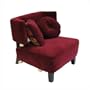 Jessamy Lounge Chair - Berry (Berry) (31.5"H x 32"W x 33"D)