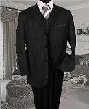 TS-35 3PC 3 BUTTON COLOR TAN VESTED MENS SUIT $179