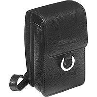 Casio Exilim EX-Case30BK Leather Pouch with Metal Ring Universal Camera Case for all Casio Cameras (Black)