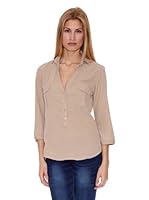 JJ & LIFE Blusa Bolsillos (Beige)