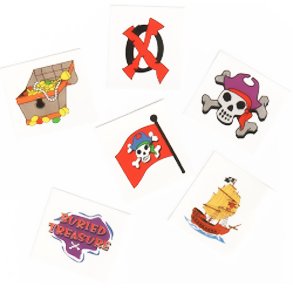 Childrens Toyshop  Toys : Pirate Tattoos
