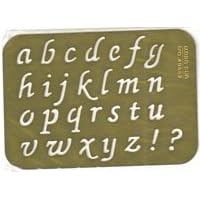Lower Case Letters Brass Stencil