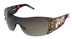 AUTHENTIC ED HARDY SUNGLASSES EHS 022 COCOA TATOO
