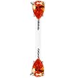 Orange Teardrop Cubic Zirconia Bioplast Intimate Piercing