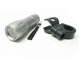 Filmer 40.055 Alu-Batterieleuchte, 9 LED's, dunkelsilber