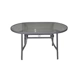Gartentisch Aluminium oval 140x90cm