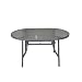 Gartentisch Aluminium oval 140x90cm