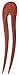 Marycrafts Wooden Rosy Wavy Hair Pin, Hair Fork, Hair Stick, Hair Accessory Handmade 5.12