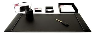 Rustic Black Leather 7Pc Gift Set