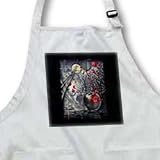mimulux Dark Fantasy Art - A LITTLE BIT OF DEATH BETWEEN THE WORLDS DarkArt apple mythic mythology twilight otherworld - Aprons