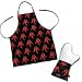 Outdoor Living : BBQ Apron & Mitt Set - Chili Peppers (Chili Peppers) (13"H x 16"W x 3"D)