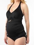 A Pea in the Pod Collection: Drawstring Maternity One Piece Swimsuit