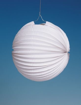 LAMPIONS -WEISS- 25 CM ***12 STUeCK***