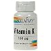 Solaray Vitamin K 100mcg 60 Tablets