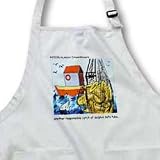 Londons Times Funny Music Cartoons - Dolphin Safe Tuba - Aprons