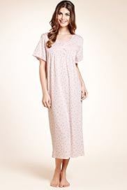 Scoop Neck Ditsy Knit Floral Nightdress