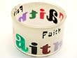 Faith Inspirational Cuff Bangle Bracelet