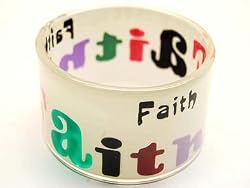 Faith Inspirational Cuff Bangle Bracelet