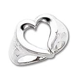 Sterling Silver Solid Heart Ring