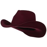 Woman's Felt Cowboy Hat - Wine W27S42B