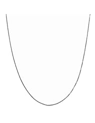 14 Karat White Gold 0.8-mm Adjustable Box Chain (22 Inch)