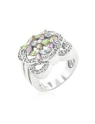 Filigree Floral Crest Ring