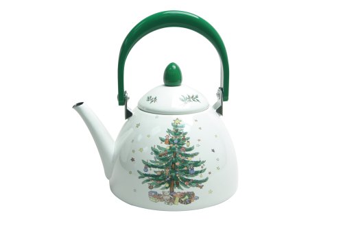 "Nikko Christmas Enamelware Tea Kettle, 1.5 quart" "Nikko Christmas Enamelware Tea Kettle, 1.5 quart"