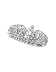 Clevereves 14K White Gold 1 2Ctw Bridal Enhancer